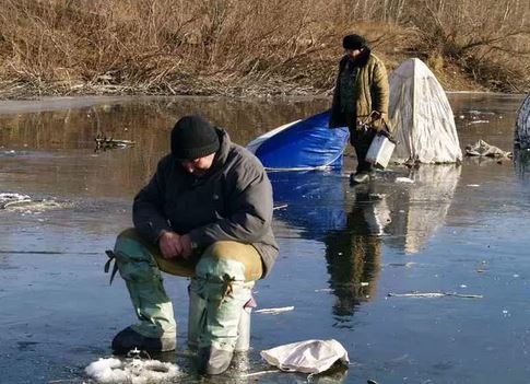 Советы рыбакам на первом льду.
