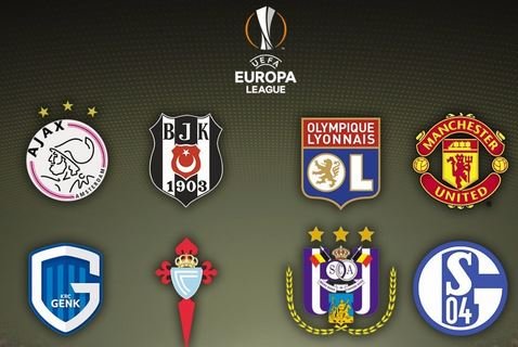 Результаты жеребьевки четвертьфинала Лиги Европы