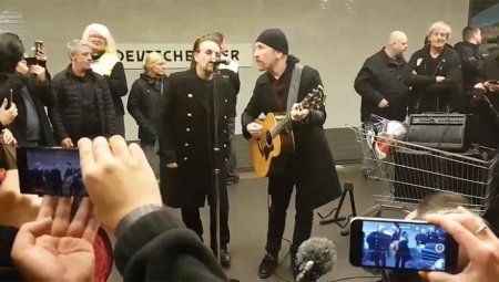 Группа U2 дала концерт в берлинском метро. Видео