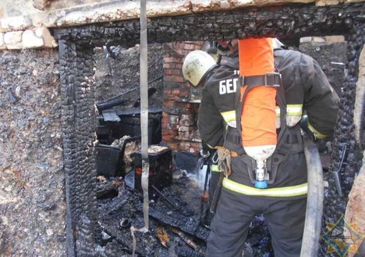 На пожаре в Орше погиб мужчина