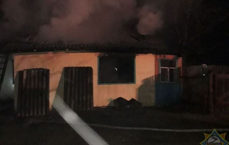 В Чашникском районе на пожаре погиб мужчина