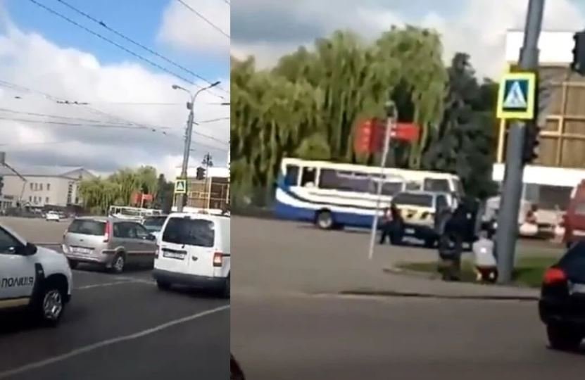 В захваченном в Луцке автобусе находятся 20 заложников
