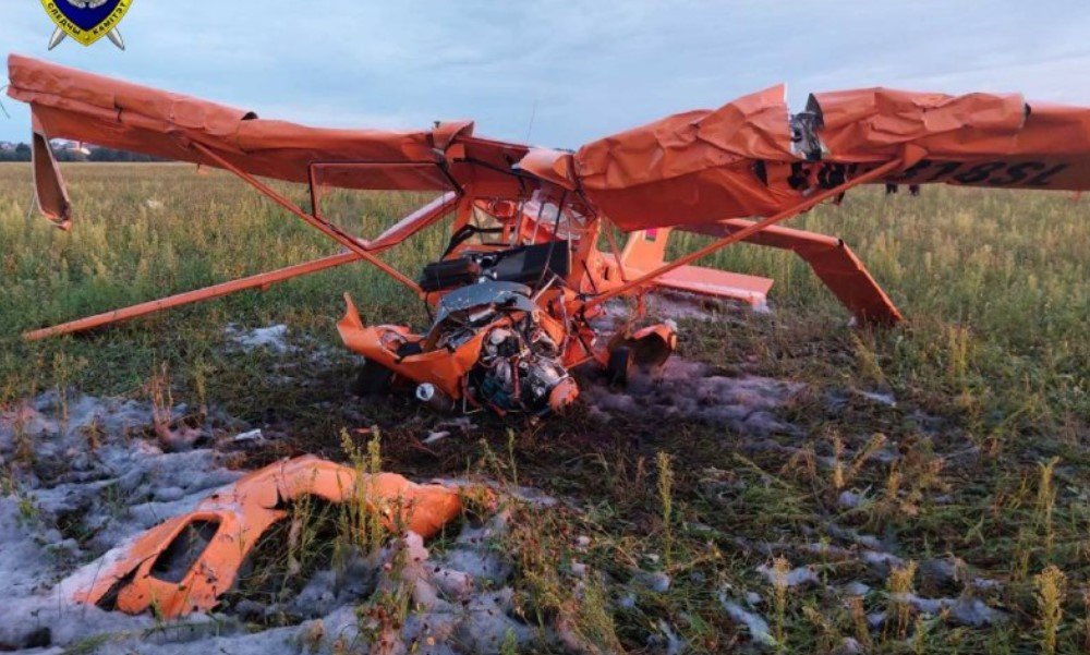 Под Слонимом разбился самолет, экипаж погиб