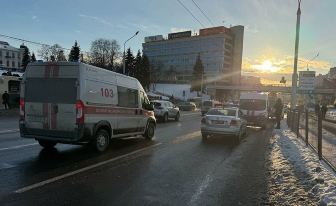 Восемь пассажиров двух маршруток пострадали в результате ДТП в центре Минска