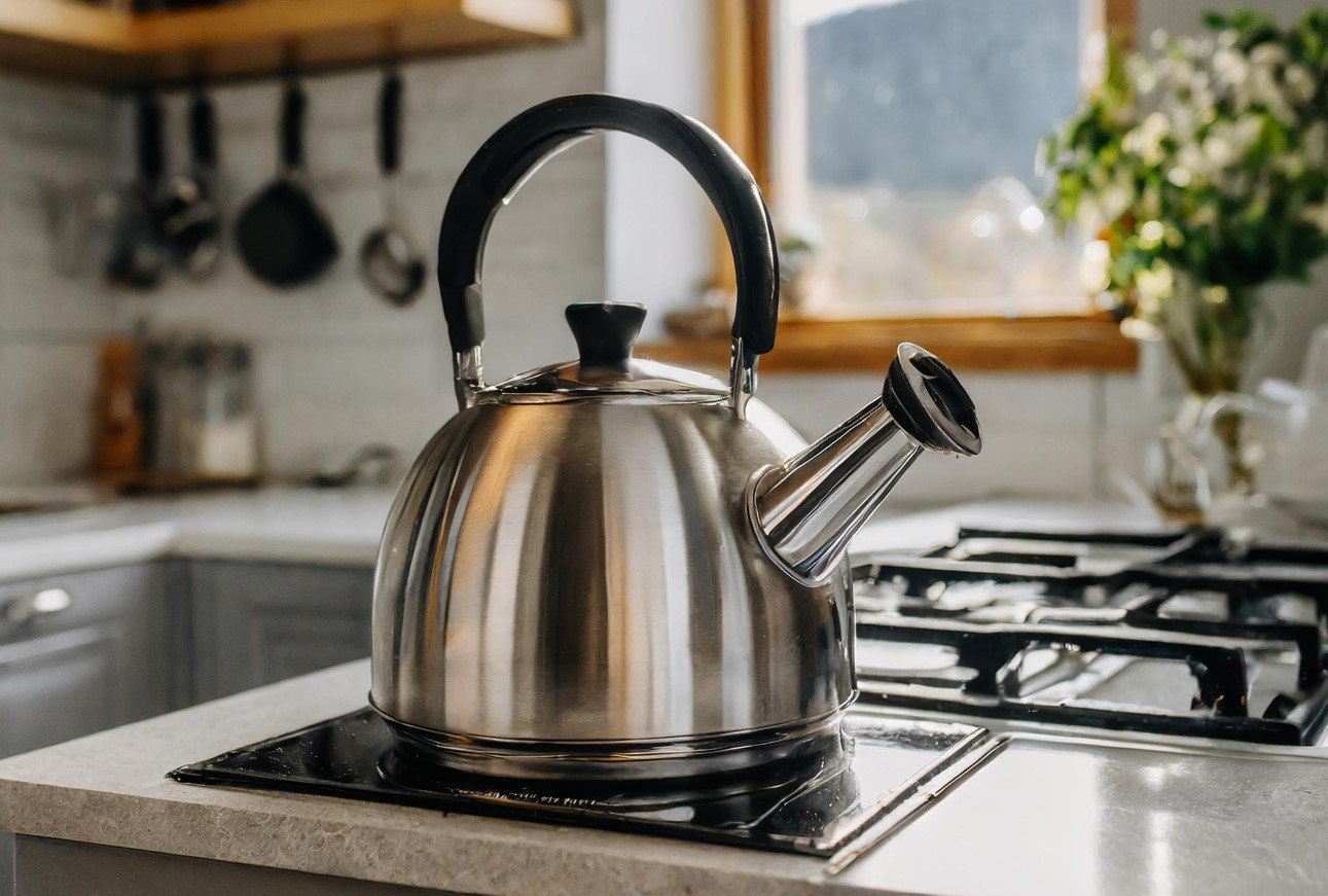 Чайник из нержавейки легко отчистится от накипи: попробуйте эти 4 домашних средства