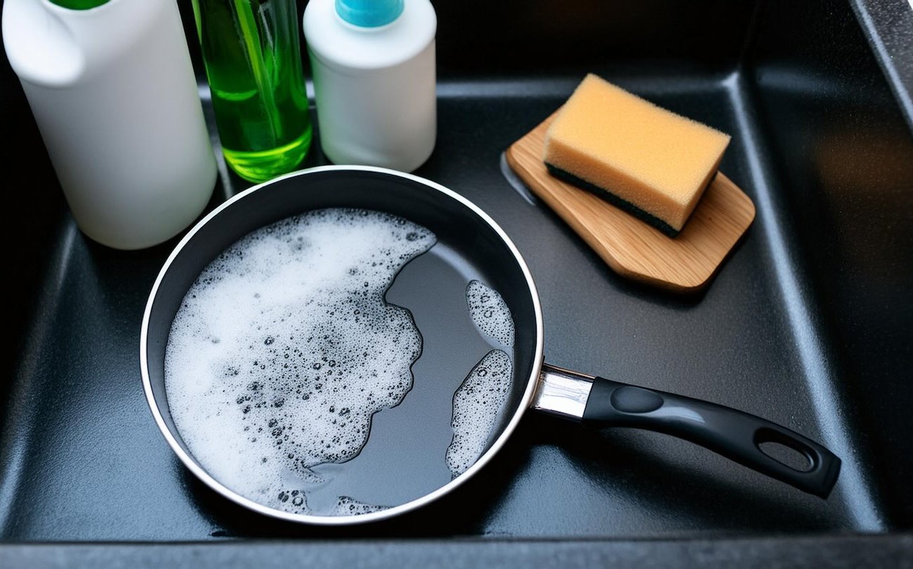 Чугунная сковорода быстро очистится от нагара и жира: запишите состав этого раствора для мытья