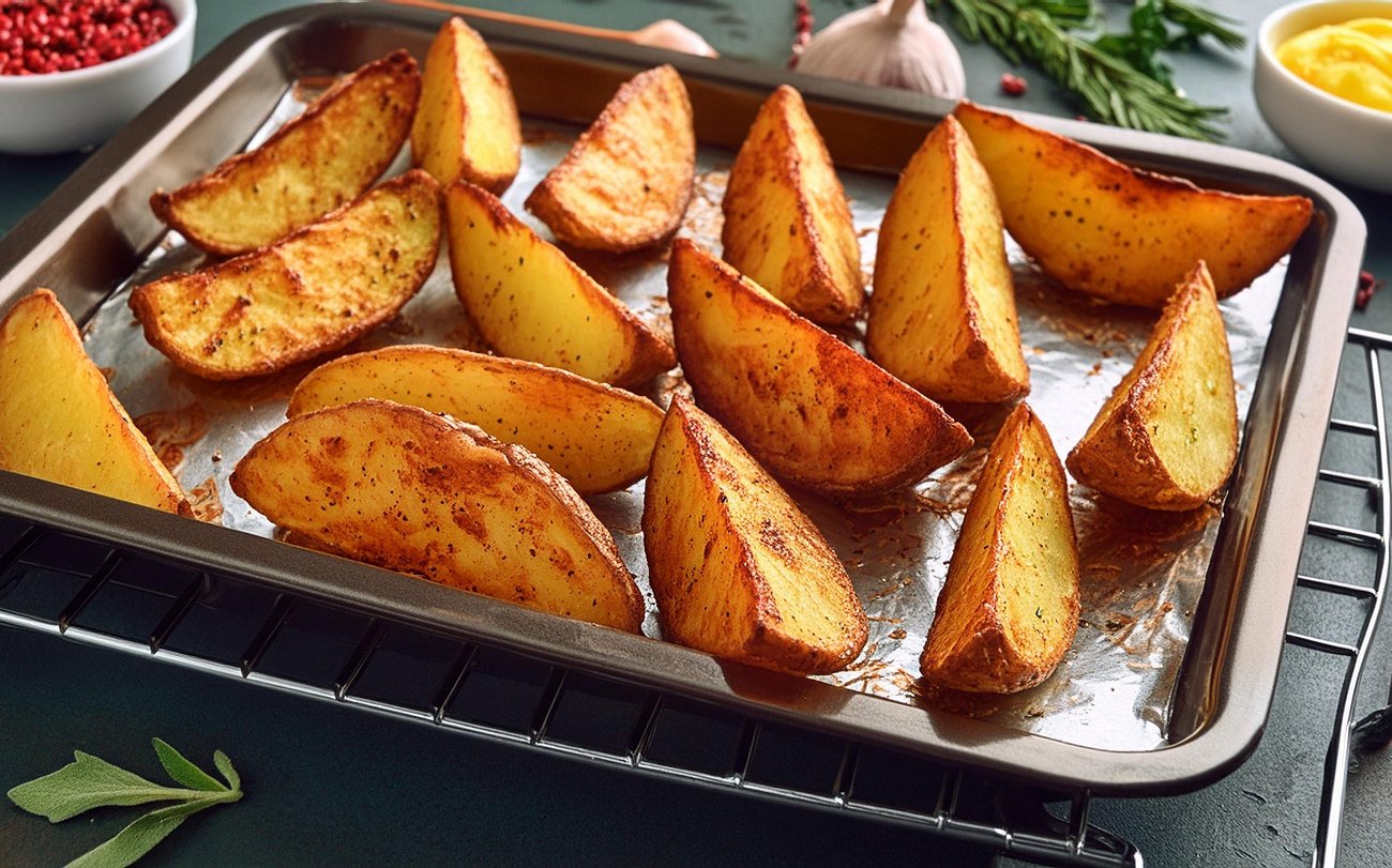Картофельные дольки идеально запекутся в духовке: запомните эти секреты приготовления