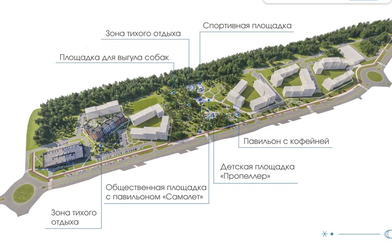 «Ветряки», самолетики и персиковые закаты. В Новой Боровой построят Авиа-квартал