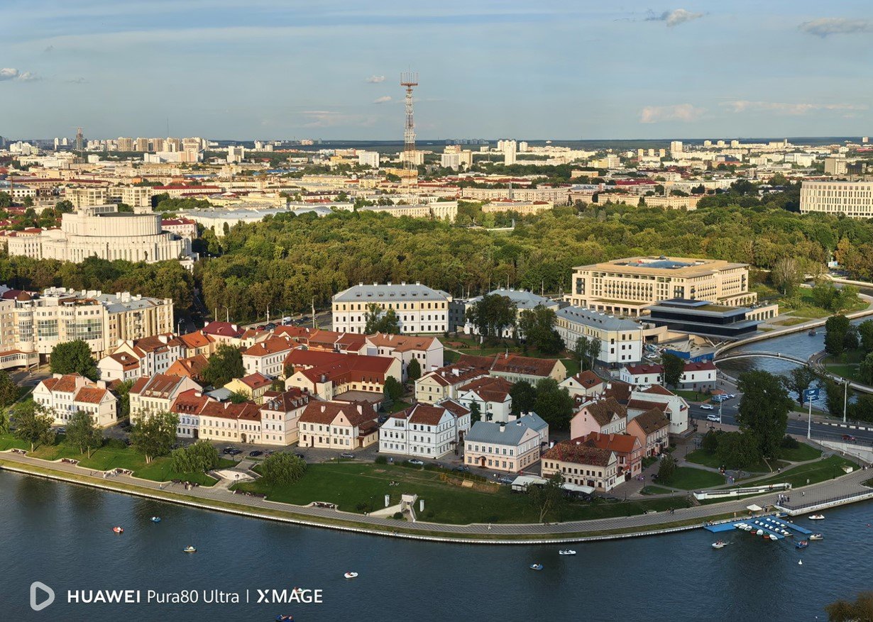 Минск с высоты 100 метров: как снимает флагманский камерофон Huawei Pura 80 Ultra