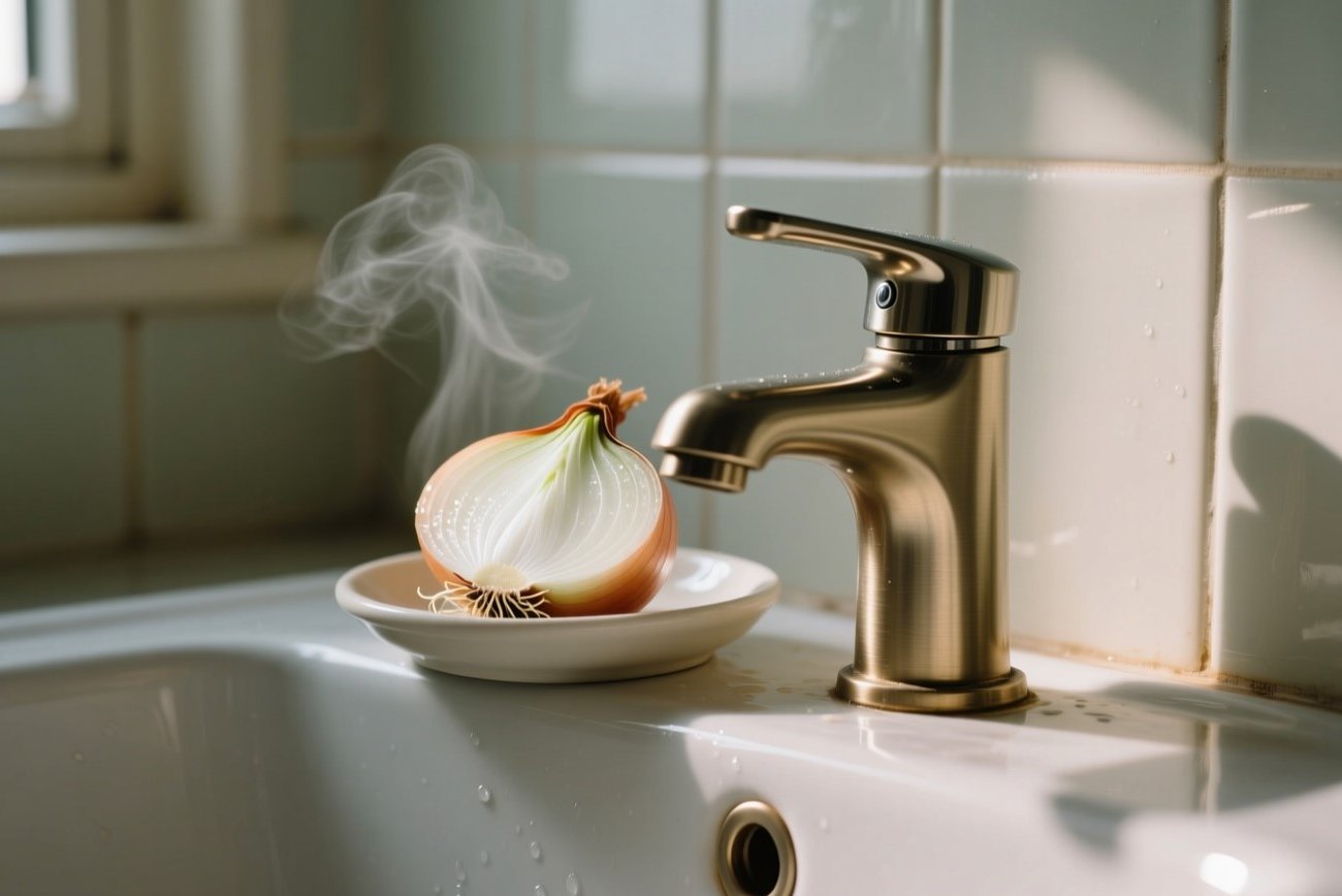 Зачем опытные хозяйки кладут луковицу в ванную: запомните природный метод очистки и защиты