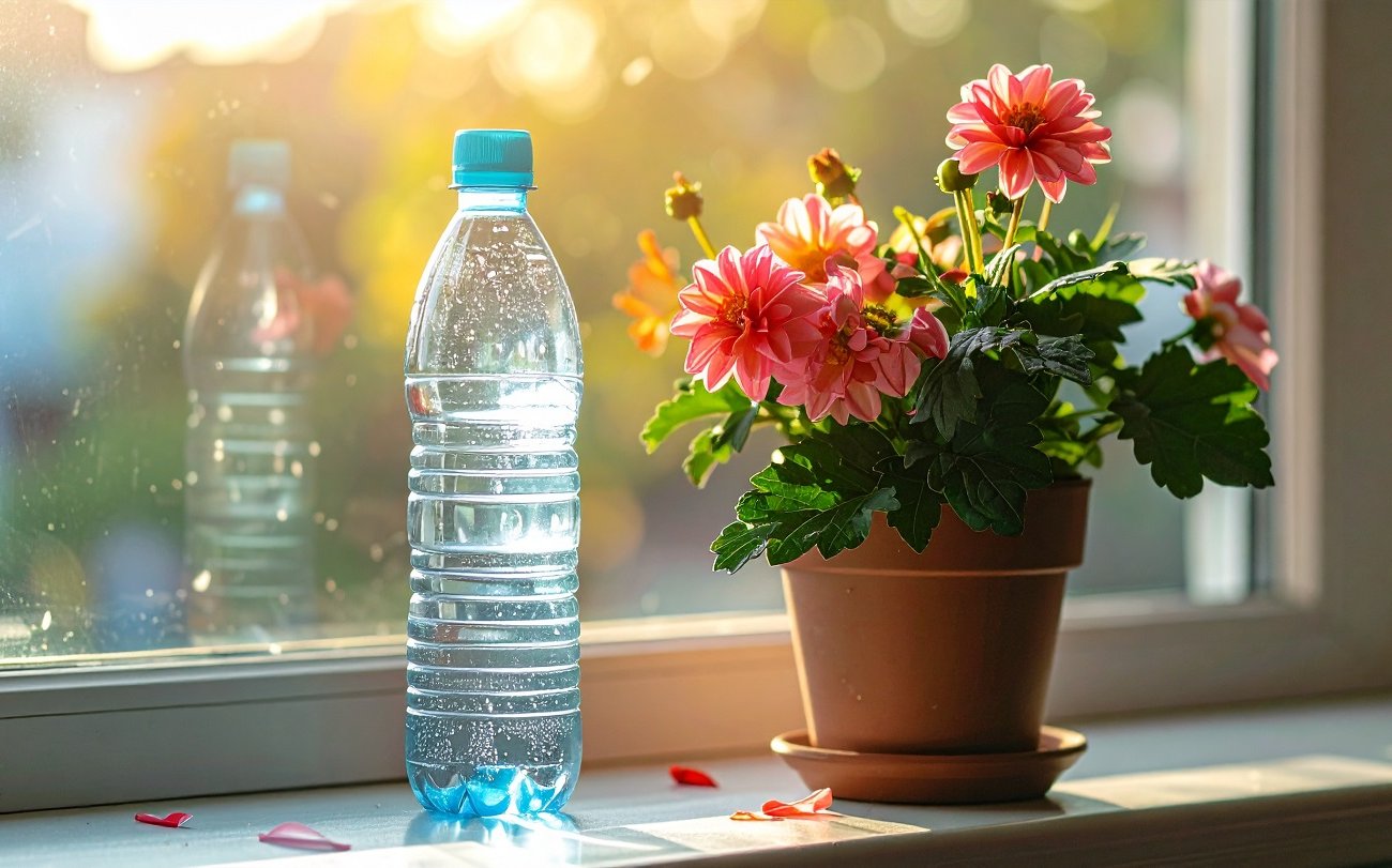 Больше не прошу соседей поливать цветы: пластиковая бутылка решит проблему в ваше отсутствие