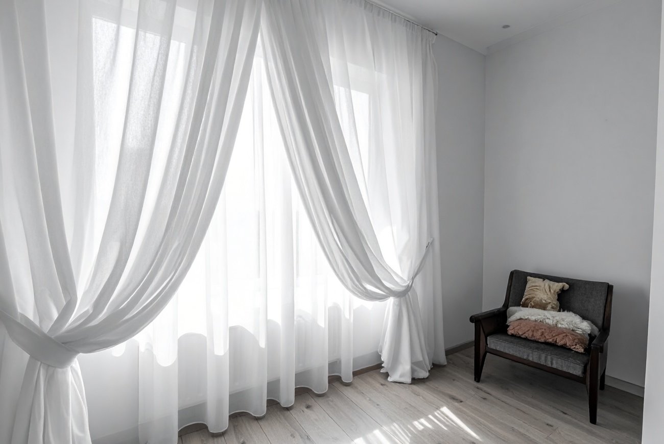 Тюль снова станет белоснежным: три способа отстирать даже пожелтевшую ткань