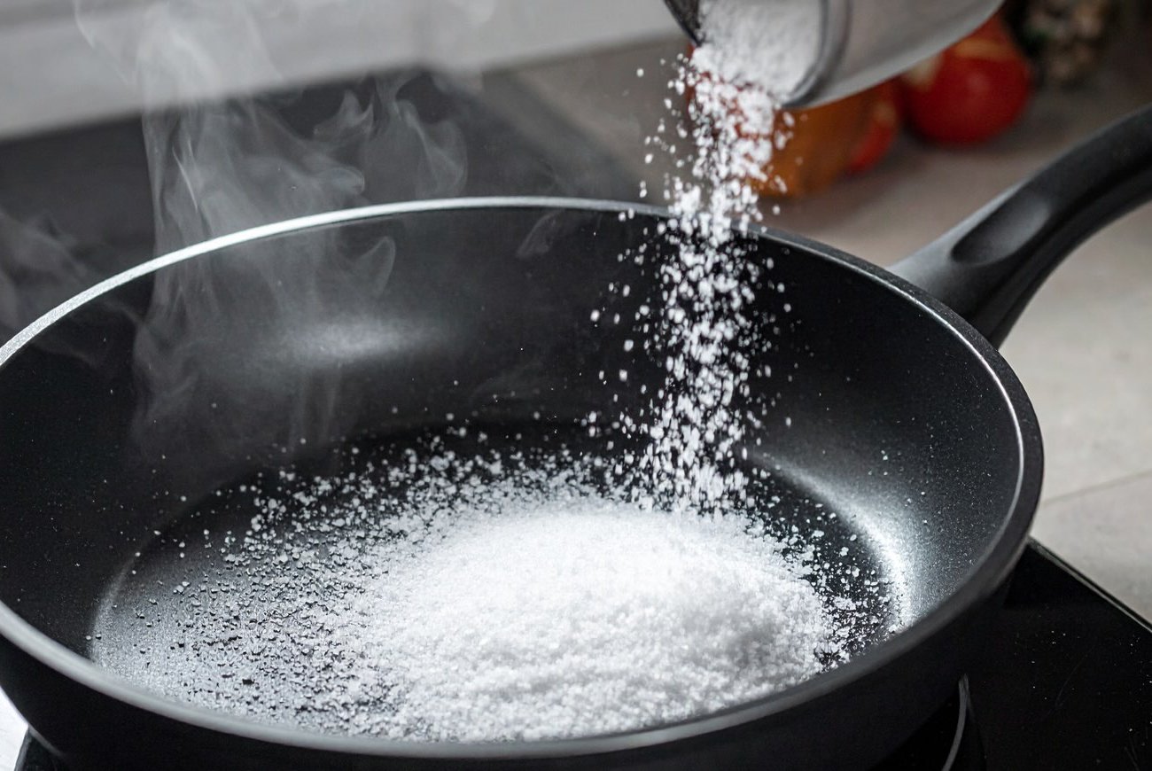 Зачем хозяйки натирают новую сковороду солью: секрет, который передается из поколения в поколение