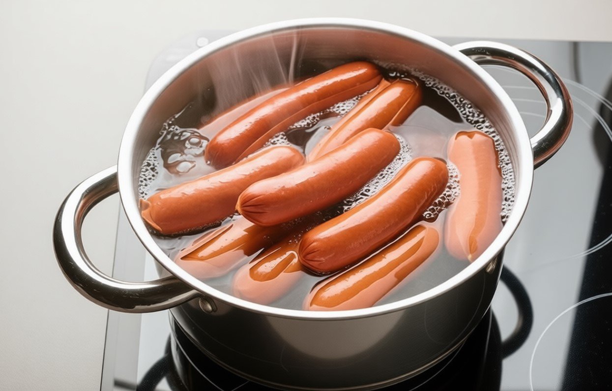 Как сварить сосиски сочными и целыми: пошаговая инструкция приготовления для новичка
