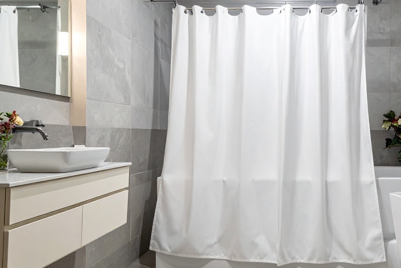 Шторка в ванной снова будет белоснежная: копеечные способы избавиться от желтого налета