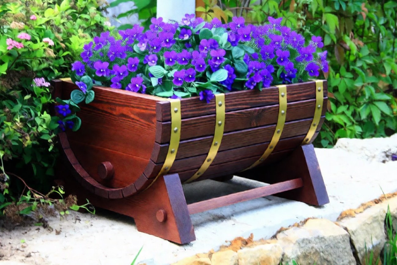 Как сделать емкость для растений из старой бочки своими руками: бюджетный способ для дачи