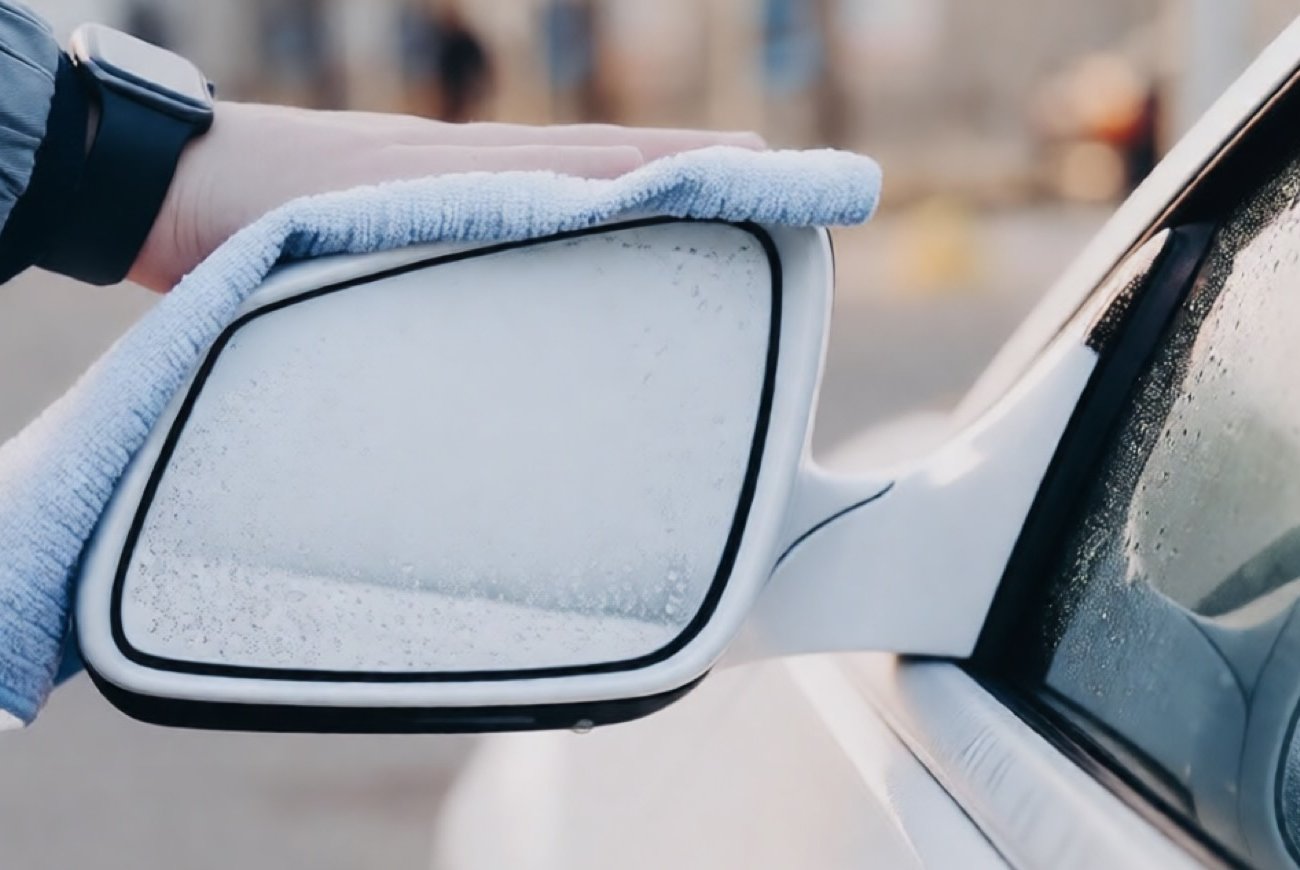 Зеркала заднего вида остаются чистыми в сильный дождь: обрабатываю их зубной пастой и всё видно