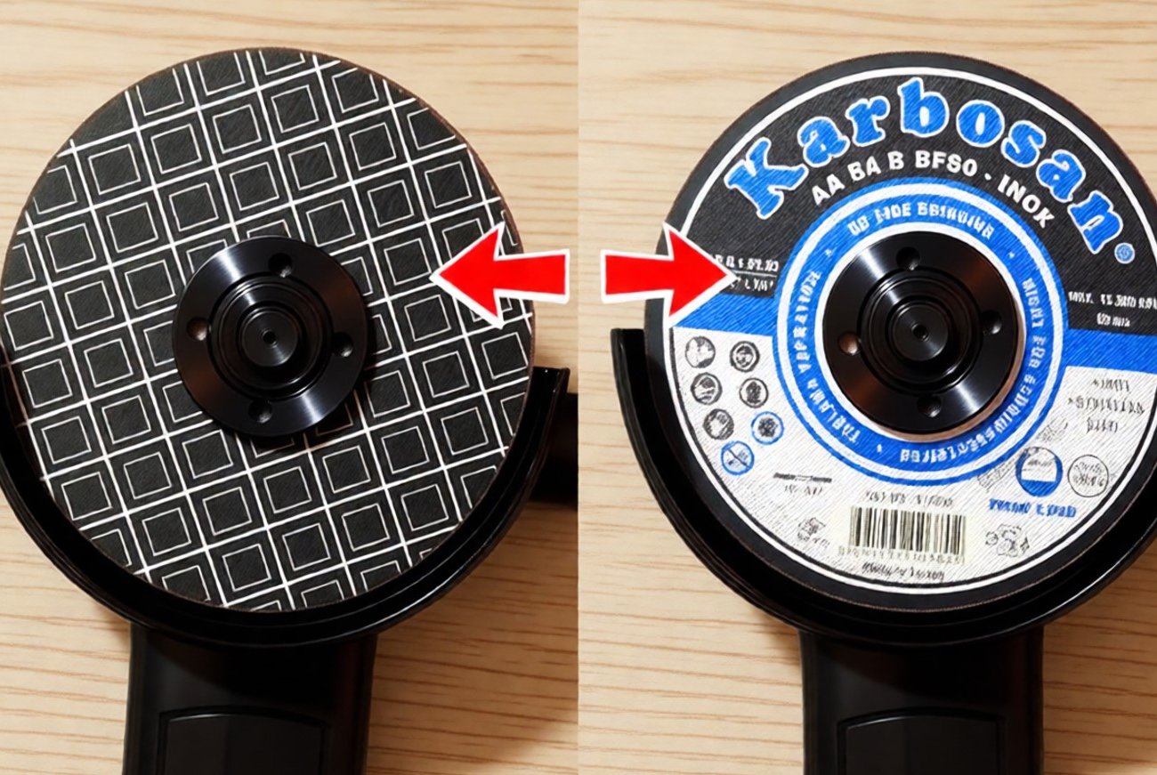 Как правильно ставить диск на болгарку: картинкой внутрь или наружу - запомните важнейший момент