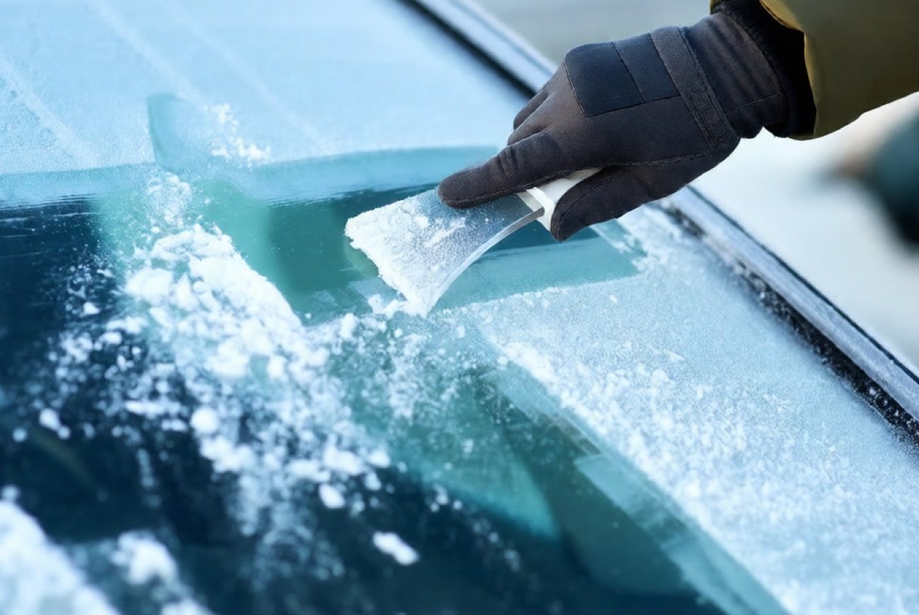 Ледяная корка сходит с машины мгновенно: копеечный способ без повреждения стекол и кузова
