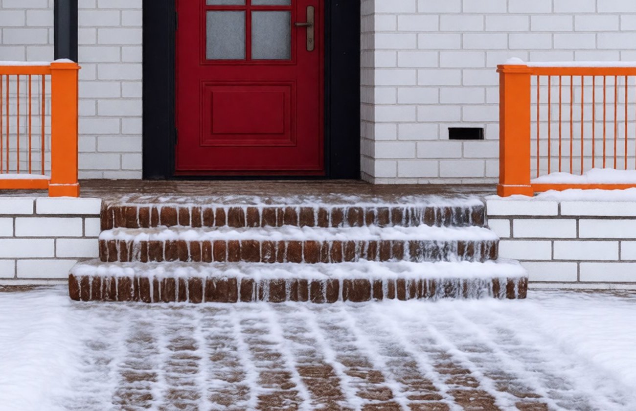Как сделать крыльцо нескользким зимой: простой способ без затрат и сложных техник