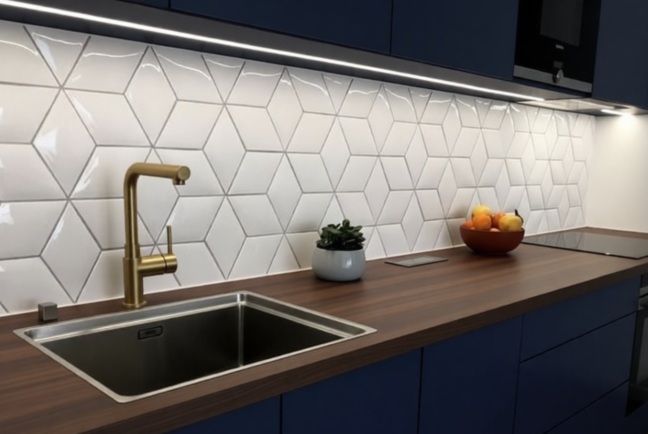 3 бюджетных материала для кухонного фартука без дорогой плитки: практичны и легки в уходе