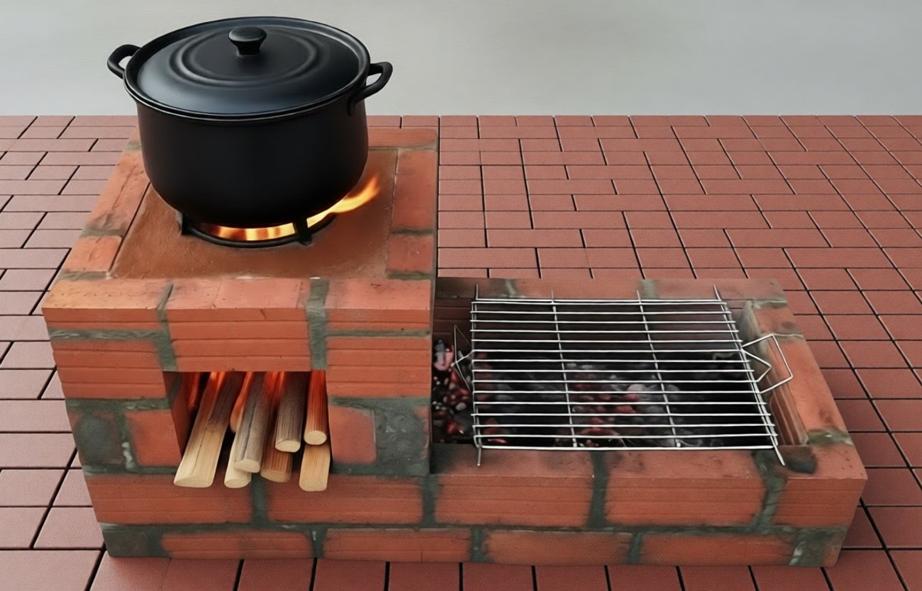 Как построить печь-мангал для дачи своими руками: простая конструкция без специальных навыков