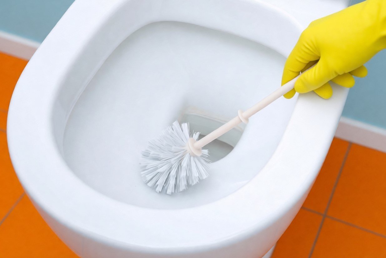 Как очистить унитаз от ржавчины и налета без лишних затрат и клининга: простое решение