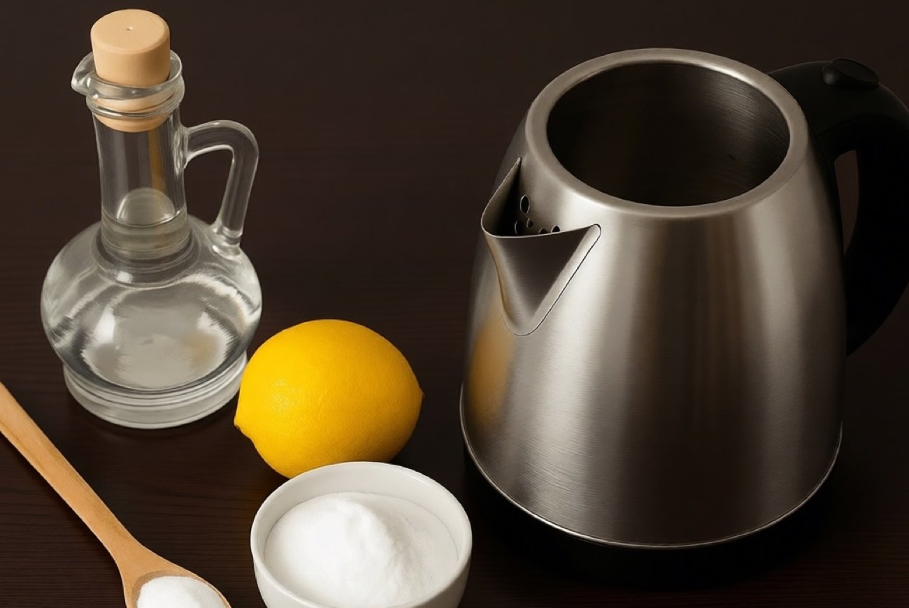 Чайник снова блестит как из магазина: простой способ очистки за 10 минут