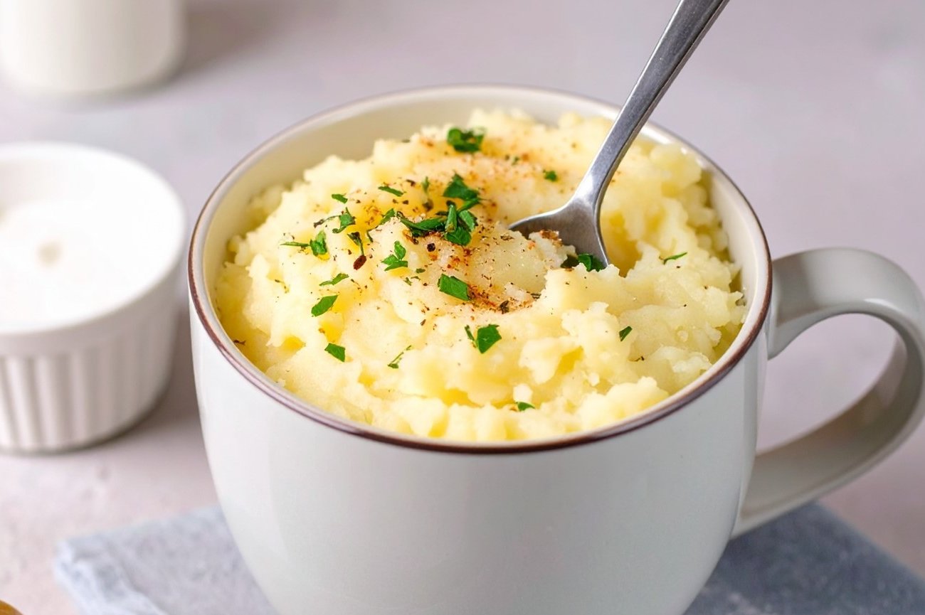 Картофельное пюре в кружке за 2 минуты: как приготовить гарнир без варки и лишней посуды