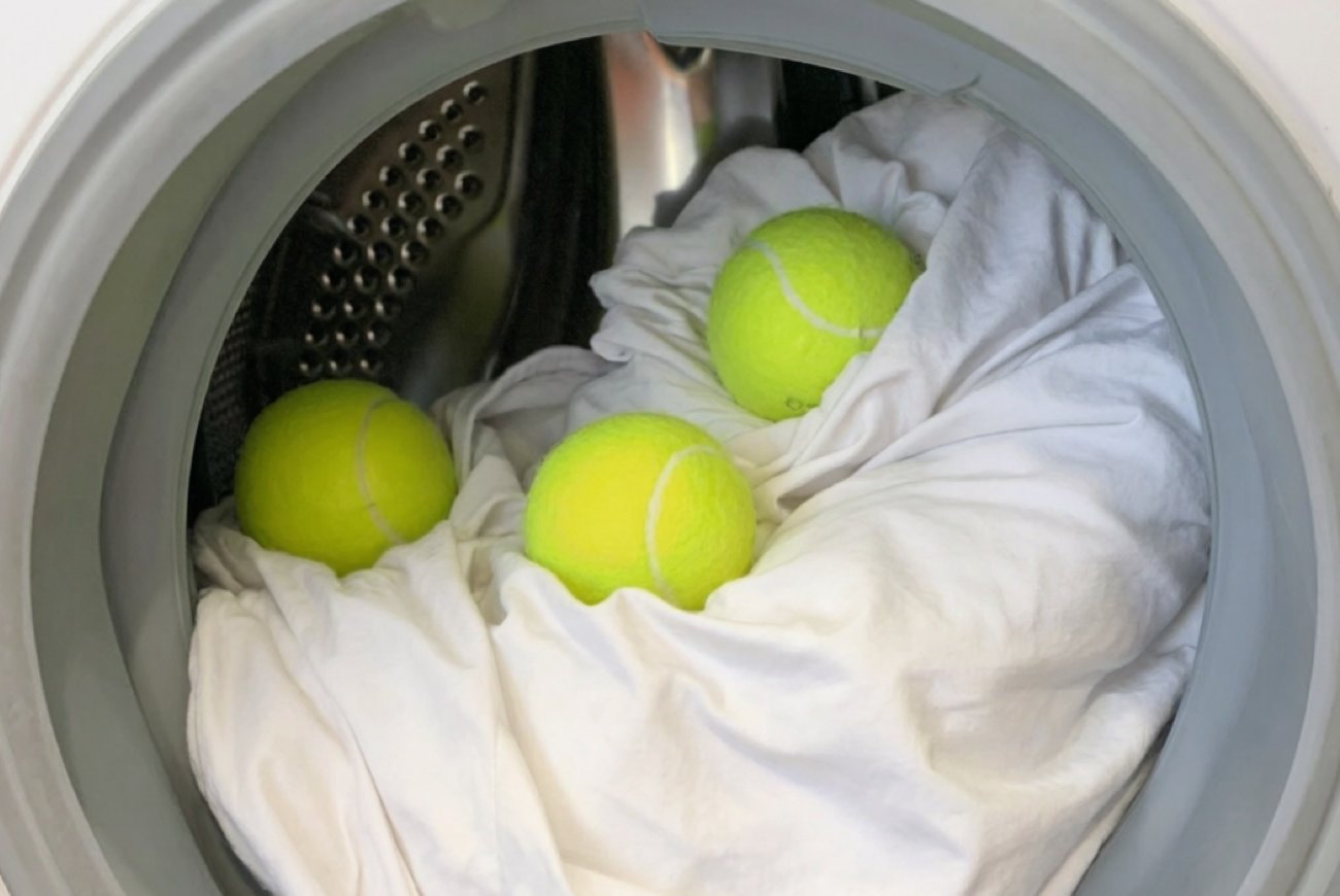 Зачем бросать теннисный мячик в барабан стиралки: неожиданная хитрость, которая изменит стирку