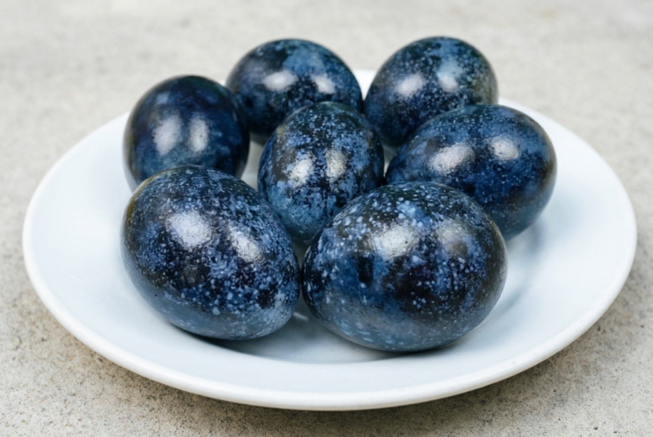 Как покрасить яйца к Пасхе в космический цвет: изумительный оттенок без луковой шелухи