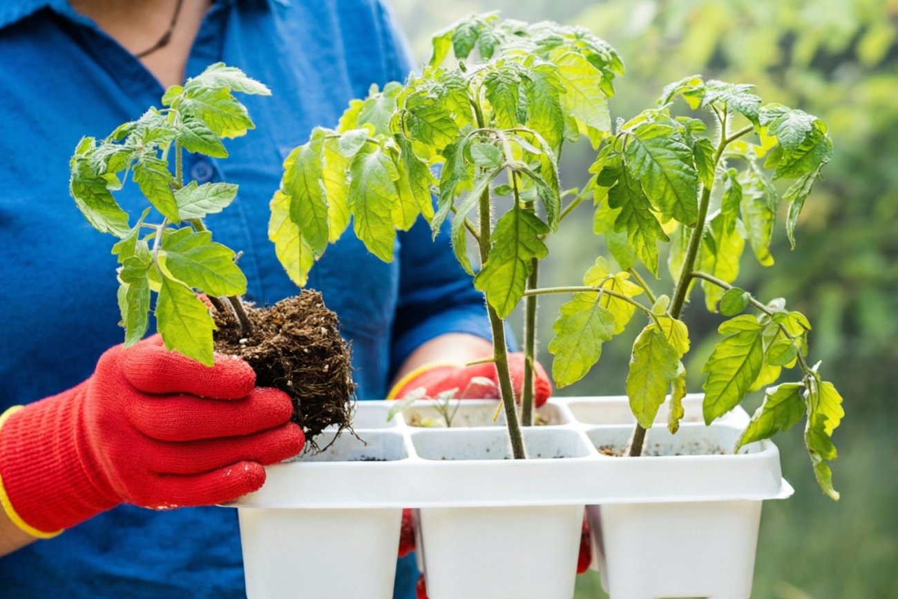 Зачем обрывать нижние листья у томатов перед высадкой: простой прием для защиты от болезней