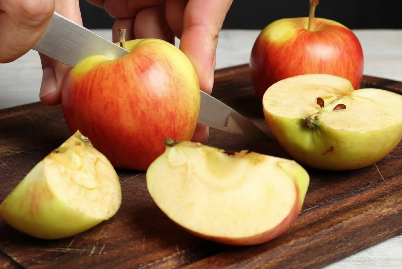 Яблоки не потемнеют после нарезки: простой трюк для длительной свежести