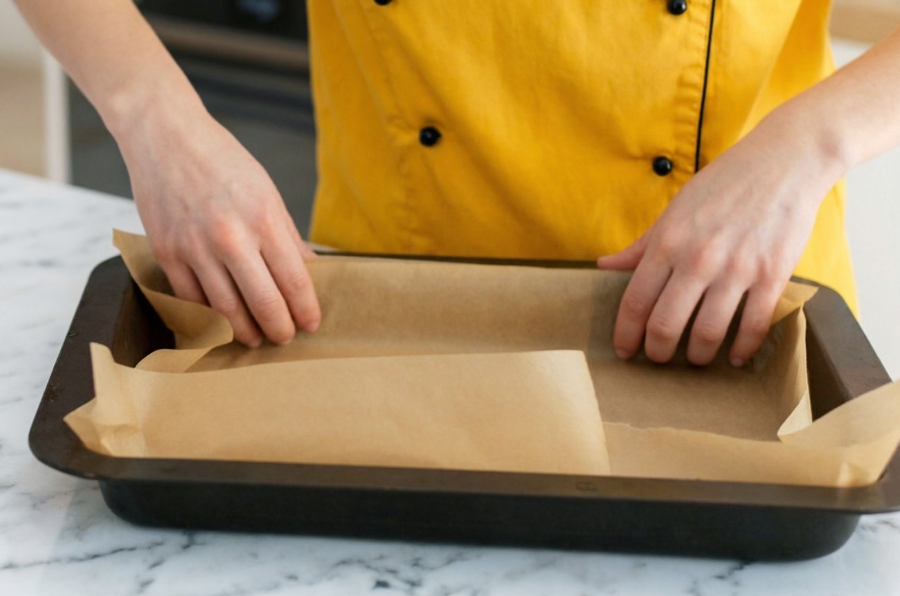 Как правильно уложить пергамент для выпечки: быстрый метод без складок