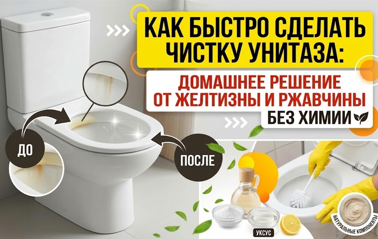 Как быстро сделать чистку унитаза: домашнее решение от желтизны и ржавчины без химии