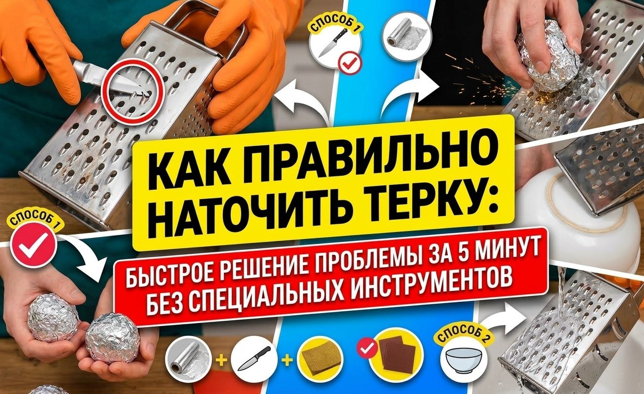 Как правильно наточить терку: быстрое решение проблемы за 5 минут без специальных инструментов
