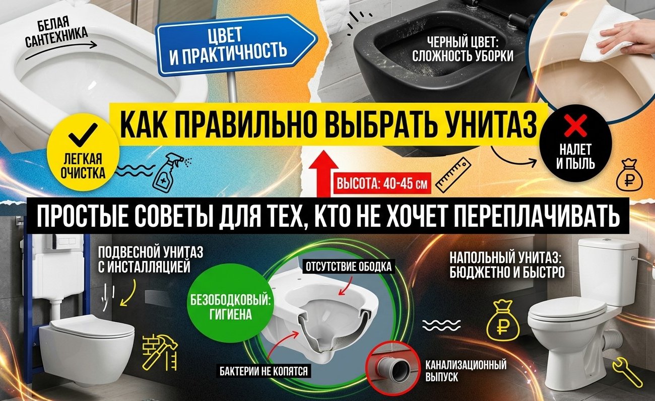 Как правильно выбрать унитаз: простые советы для тех, кто не хочет переплачивать