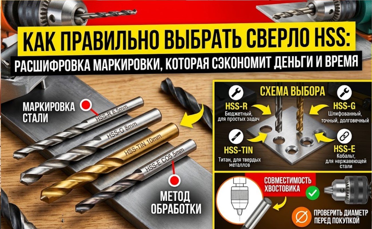 Как правильно выбрать сверло HSS: расшифровка маркировки, которая сэкономит деньги и время