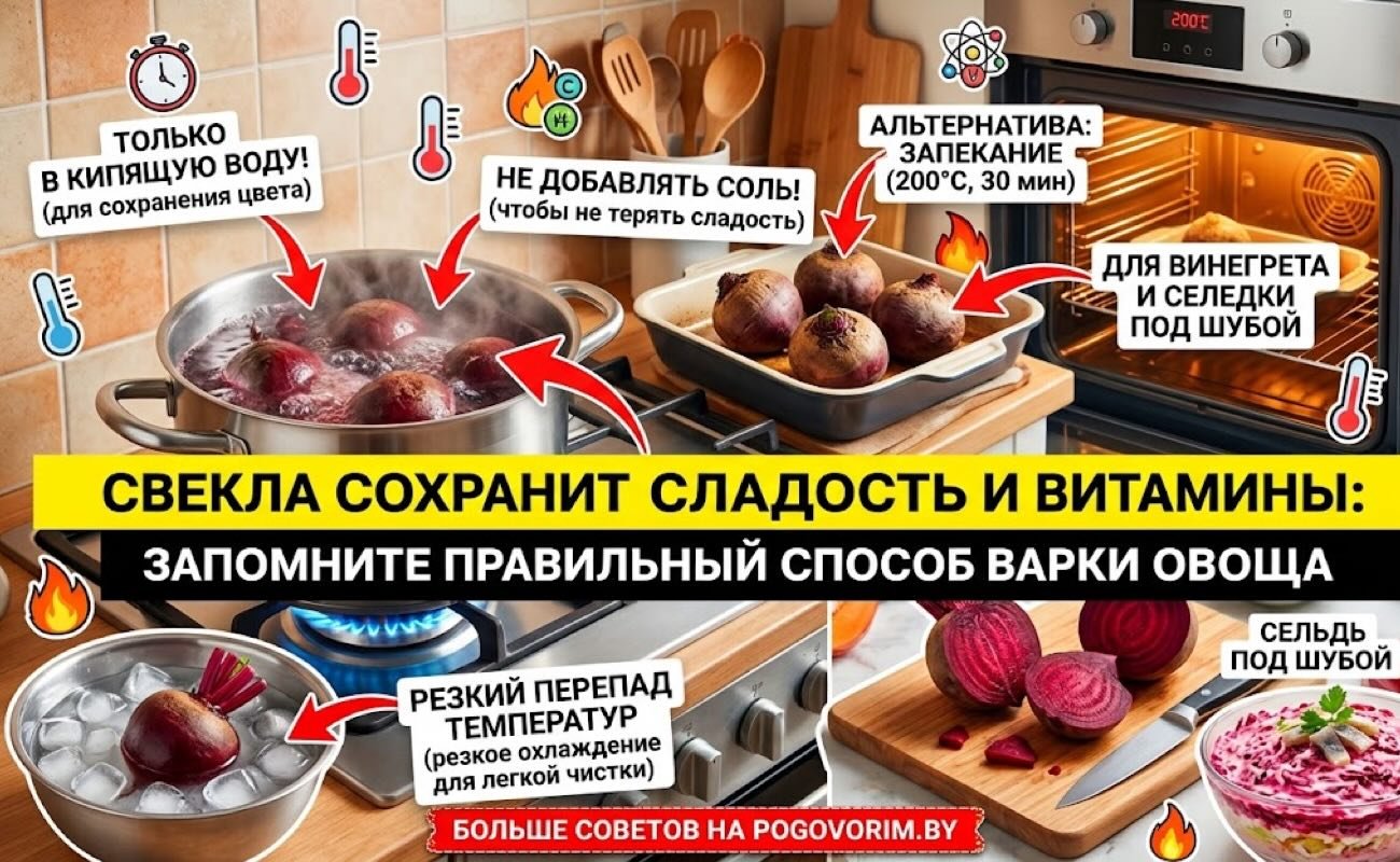 Свекла сохранит сладость и витамины: запомните правильный способ варки опоща