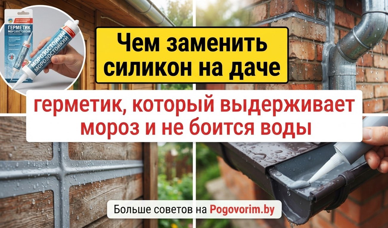 Чем заменить силикон на даче: герметик, который выдерживает мороз и не боится воды