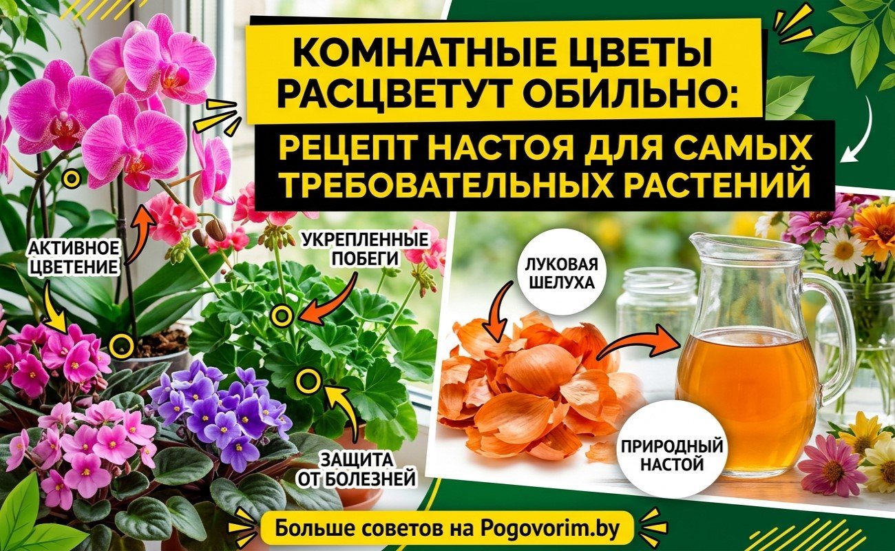 Комнатные цветы расцветут обильно: рецепт настоя для самых требовательных растений