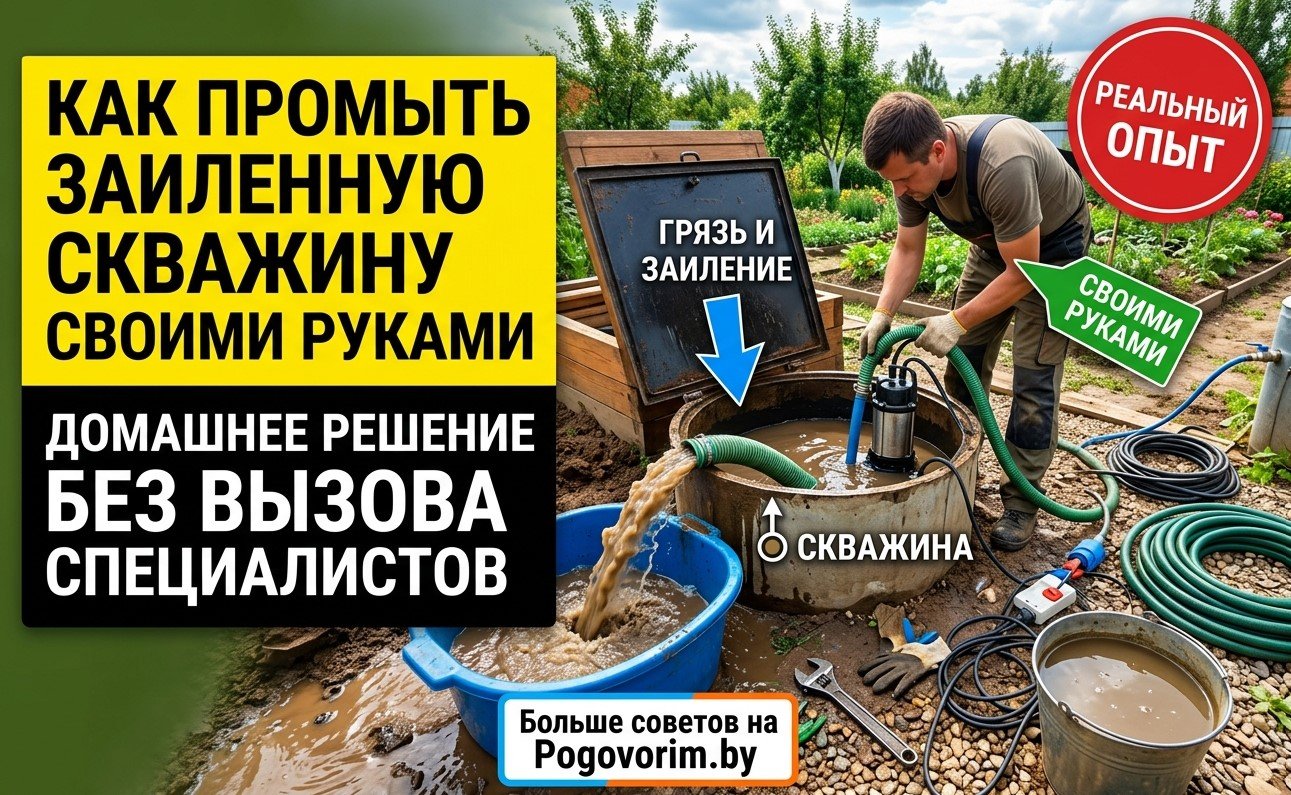 Как промыть заиленную скважину своими руками: домашнее решение без вызова специалистов