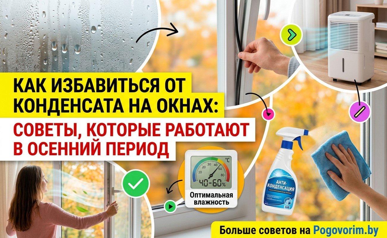 Как избавиться от конденсата на окнах: советы, которые работают в осенний период