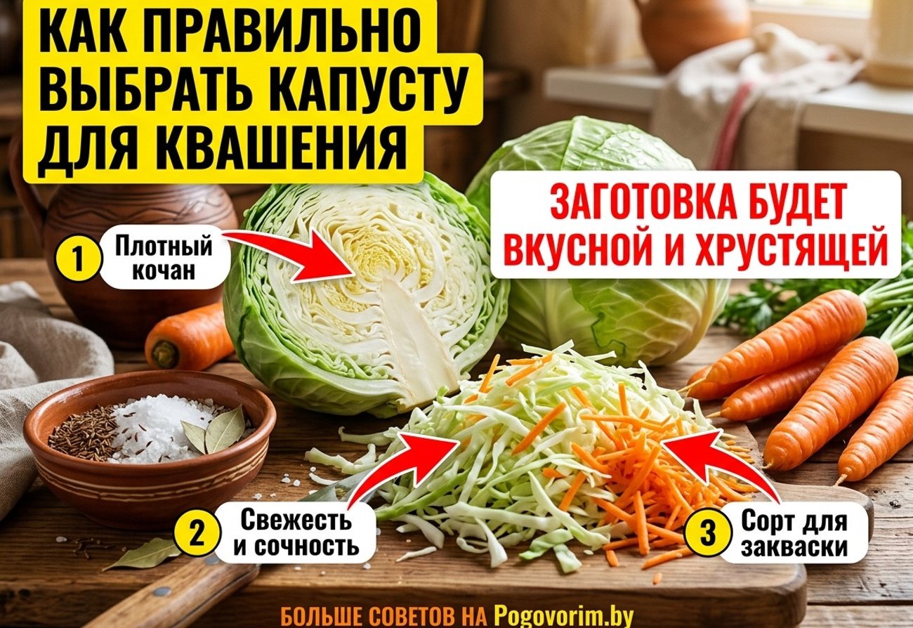 Как правильно выбрать капусту для квашения: заготовка будет вкусной и хрустящей