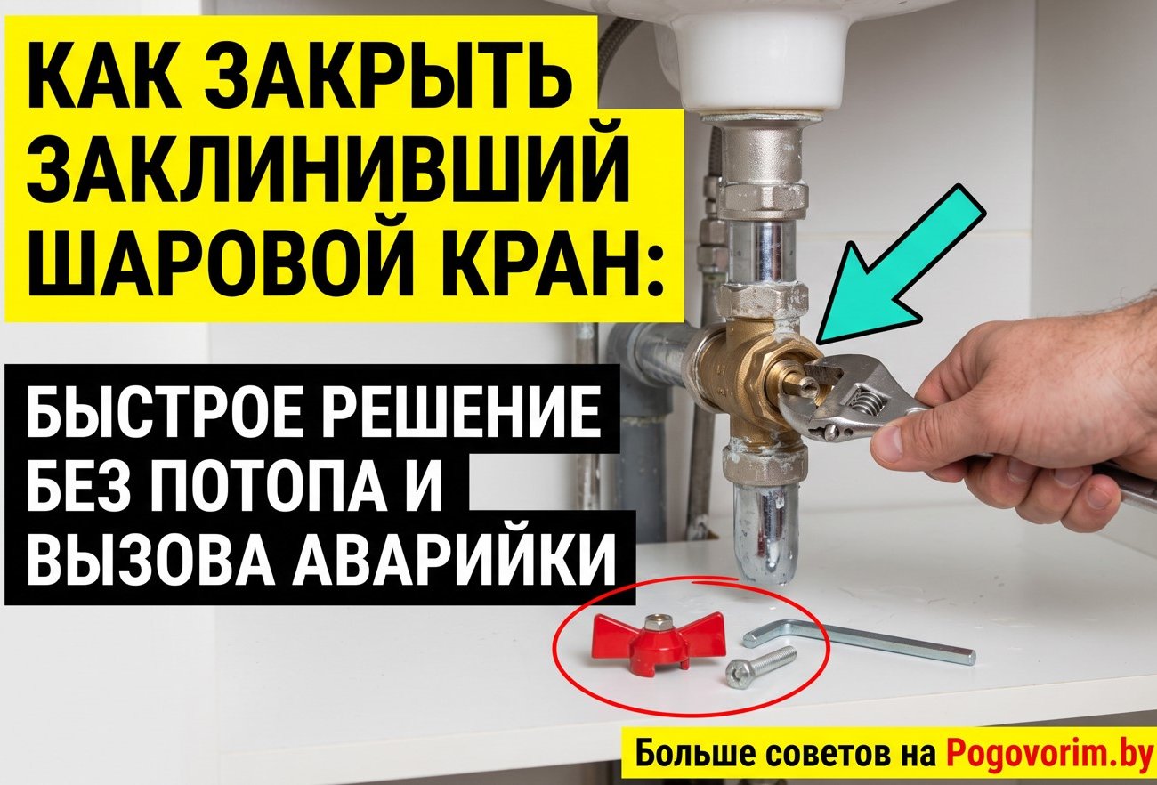 Как закрыть заклинивший шаровой кран: быстрое решение без потопа и вызова аварийки