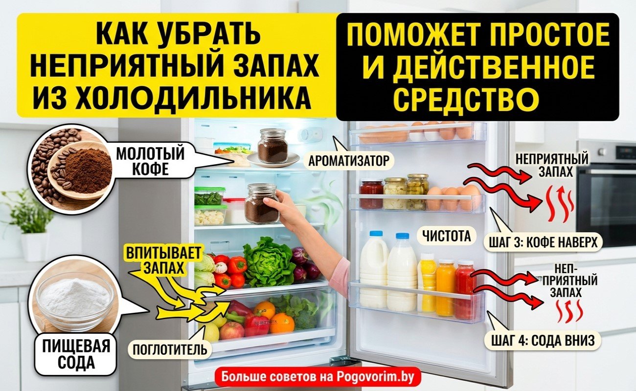 Как убрать неприятный запах из холодильника: поможет простое и действенное средство