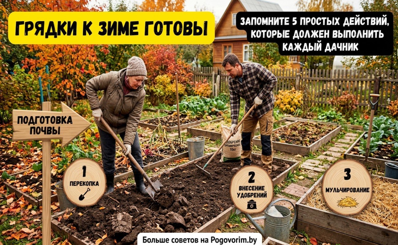 Грядки к зиме готовы: запомните 5 простых действий, которые должен выполнить каждый дачник