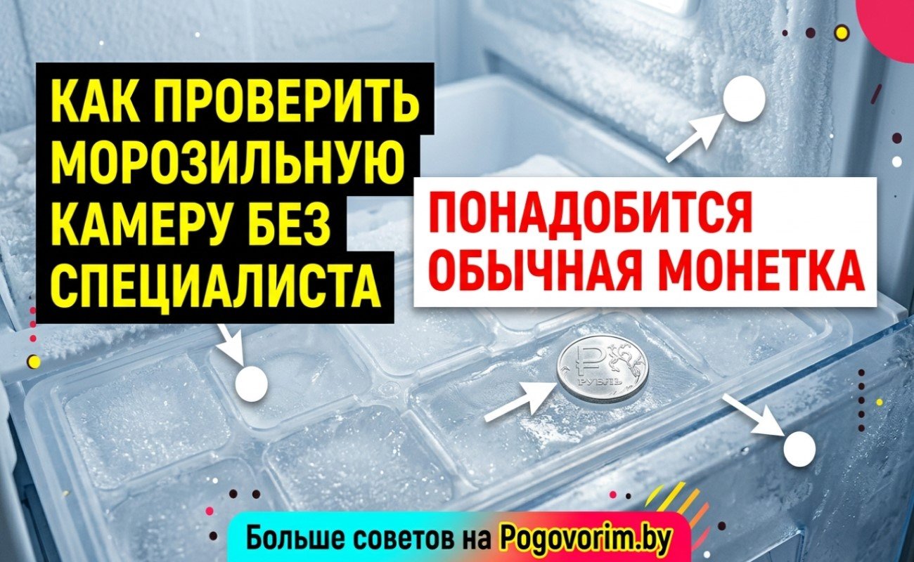 Как проверить морозильную камеру без специалиста: понадобится обычная монетка