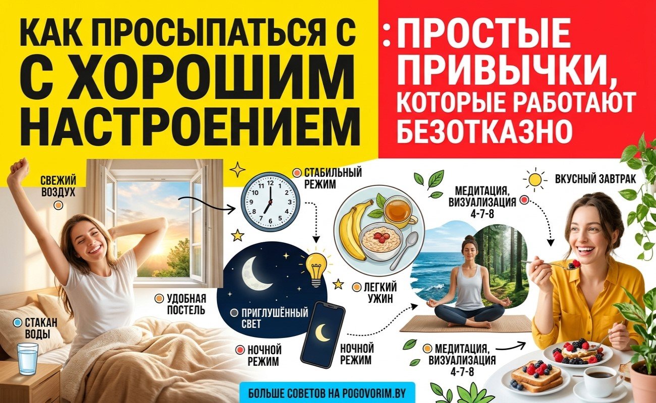 Как просыпаться с хорошим настроением: простые привычки, которые работают безотказно