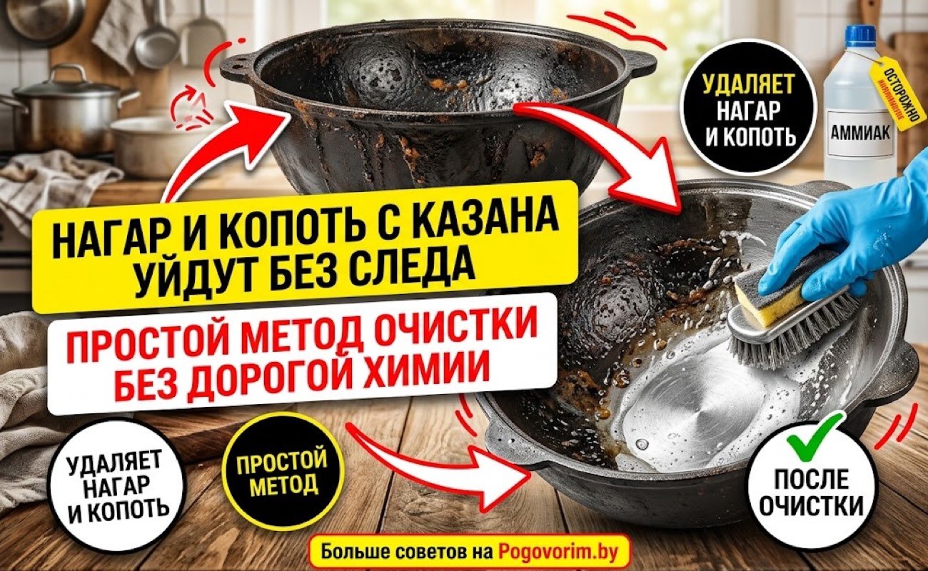 Нагар и копоть с казана уйдут без следа: простой метод очистки без дорогой химии